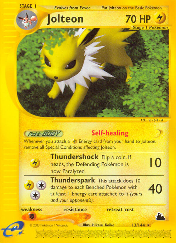 Jolteon Pokémon card