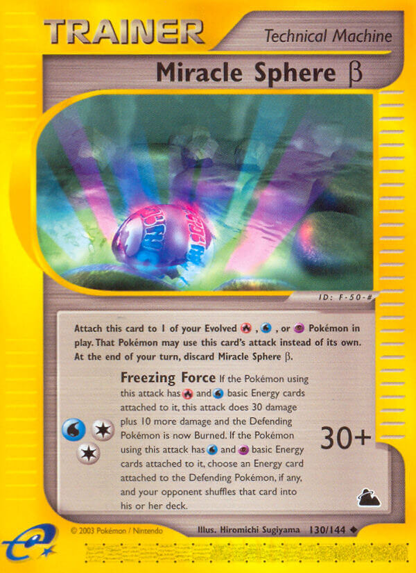 Miracle Sphere (Beta) Pokémon card