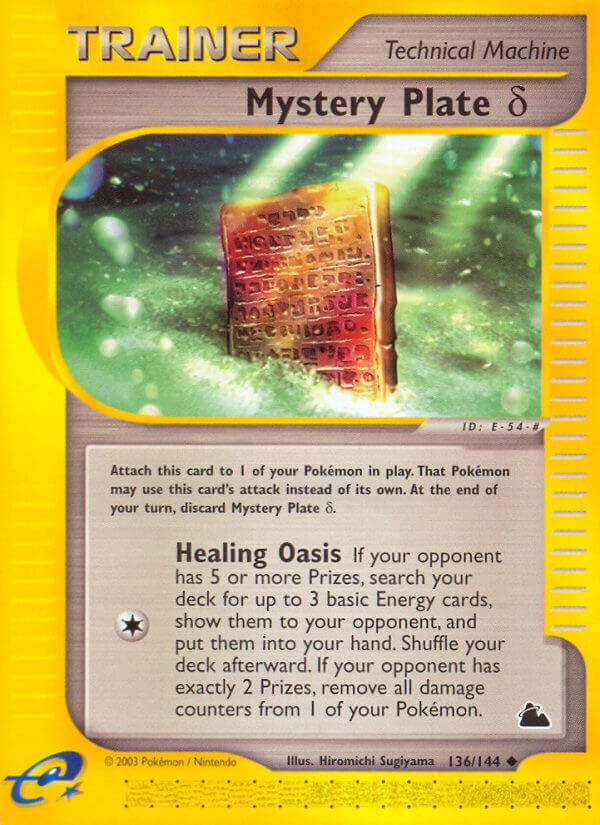 Mystery Plate (Delta) Pokémon card