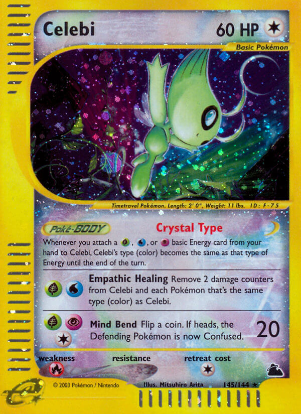 Celebi Pokémon card