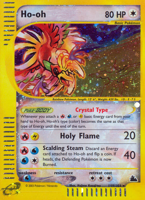 Ho-oh Pokémon card