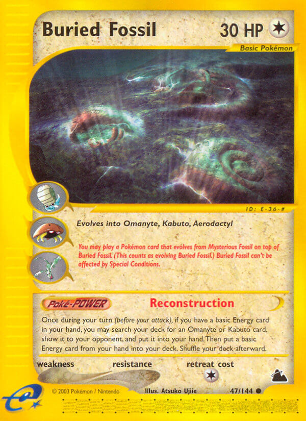 Buried Fossil Pokémon card