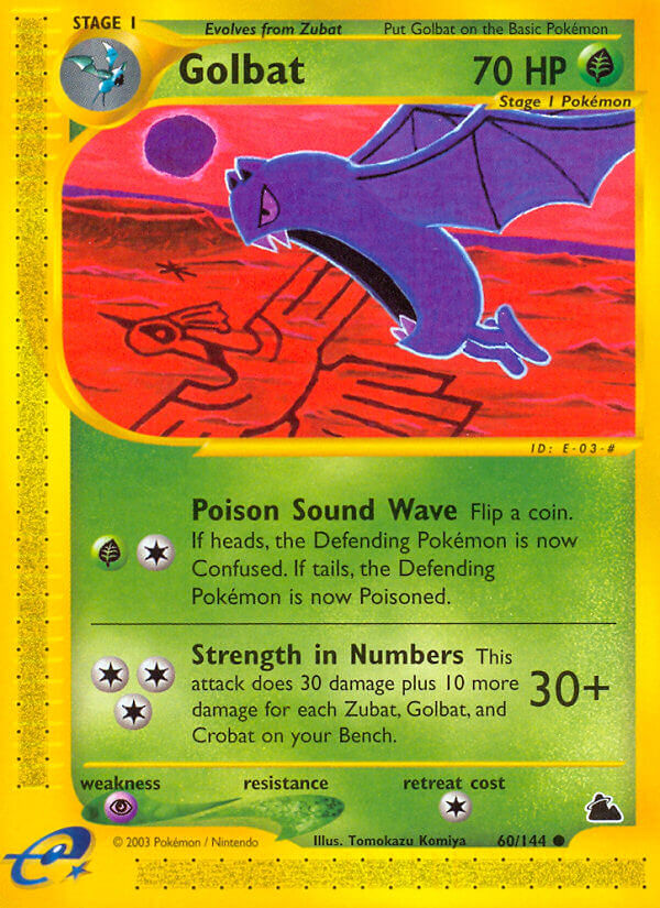 Golbat Pokémon card