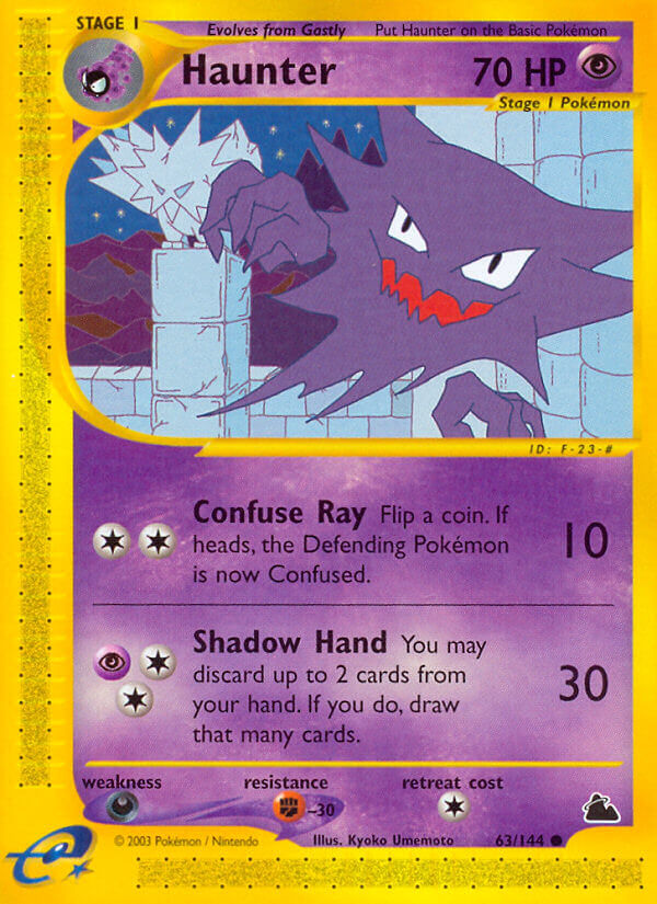 Haunter Pokémon card