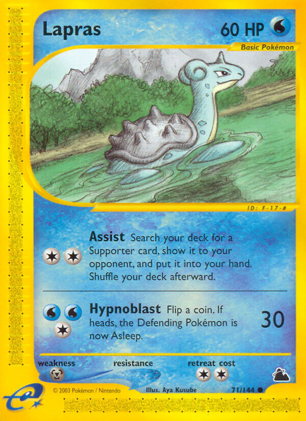 Lapras Pokémon card