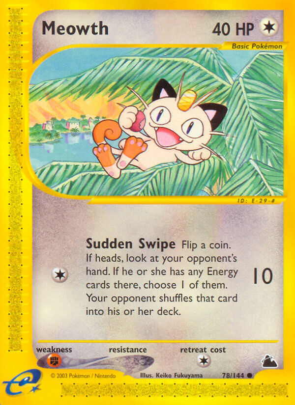Meowth Pokémon card