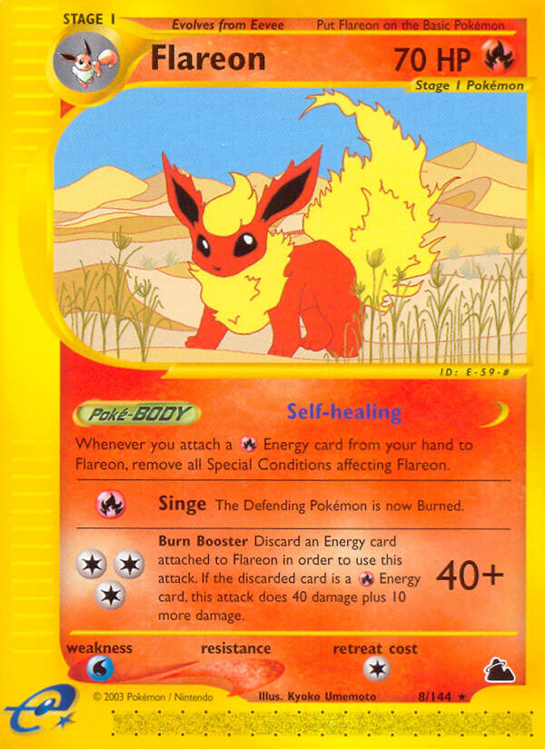 Flareon Pokémon card