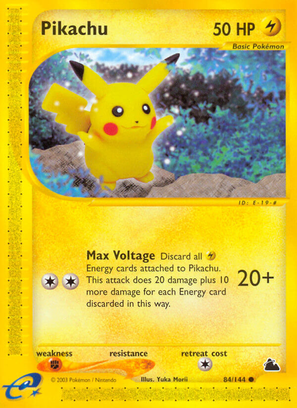 Pikachu Pokémon card