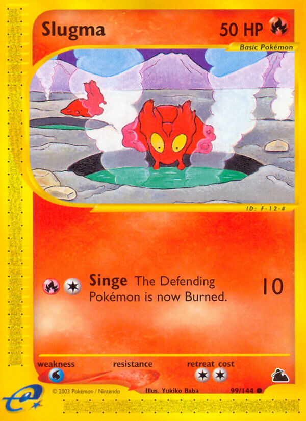 Slugma Pokémon card