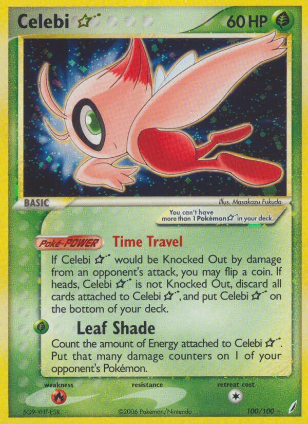 Celebi Star Pokémon card