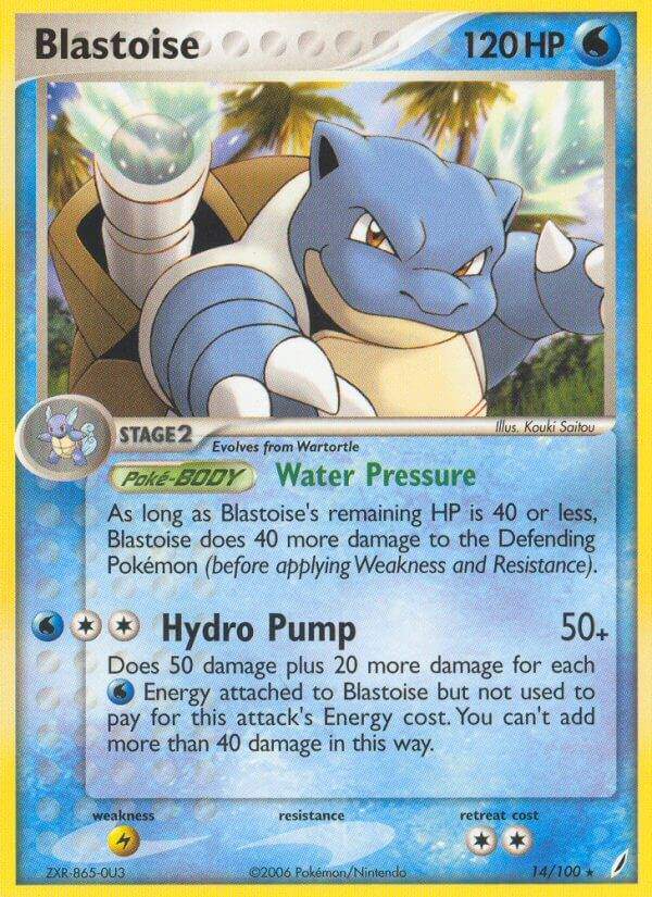 Blastoise Pokémon card