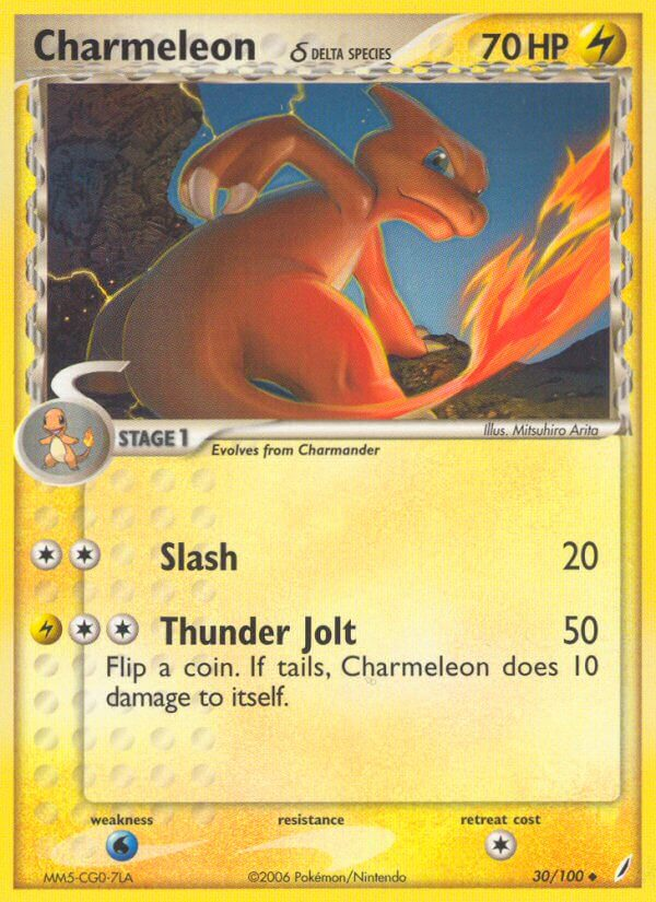 Charmeleon δ Pokémon card
