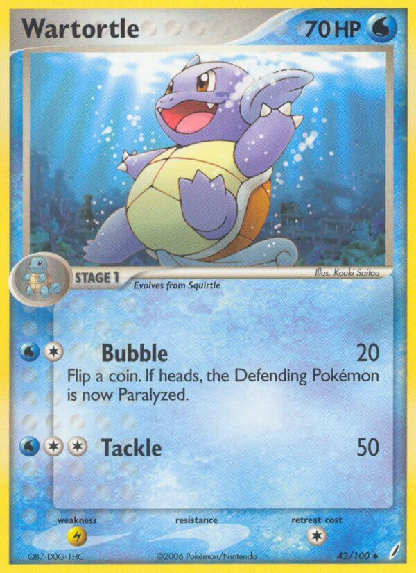 Wartortle Pokémon card