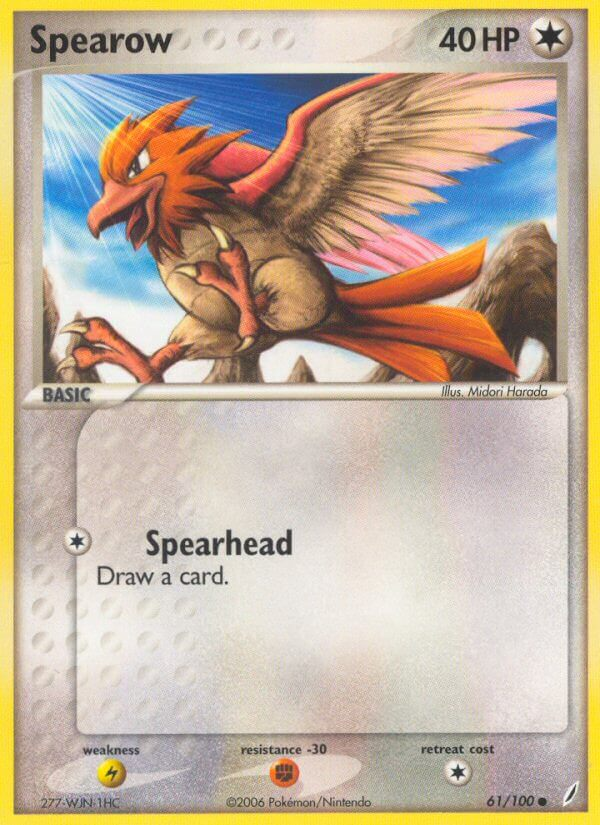 Spearow Pokémon card