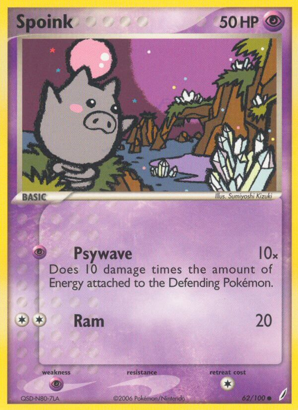 Spoink Pokémon card