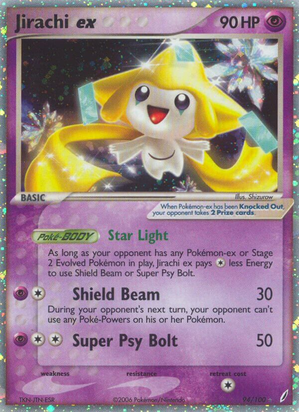 Jirachi ex Pokémon card