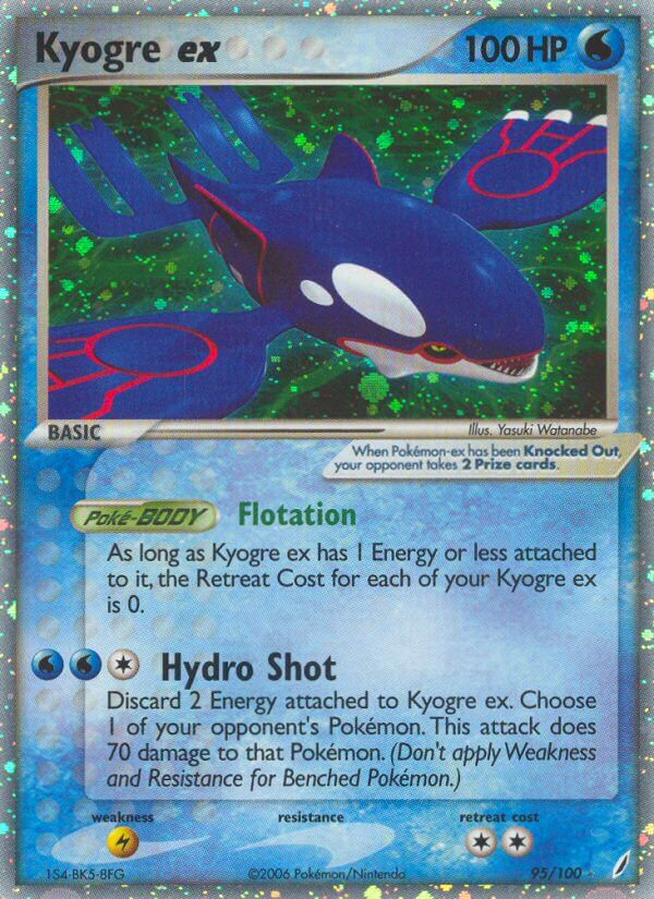 Kyogre ex Pokémon card