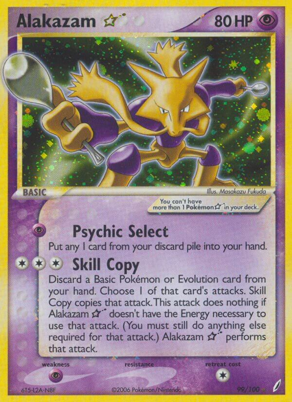 Alakazam Star Pokémon card