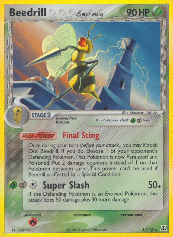 Beedrill δ Pokémon card