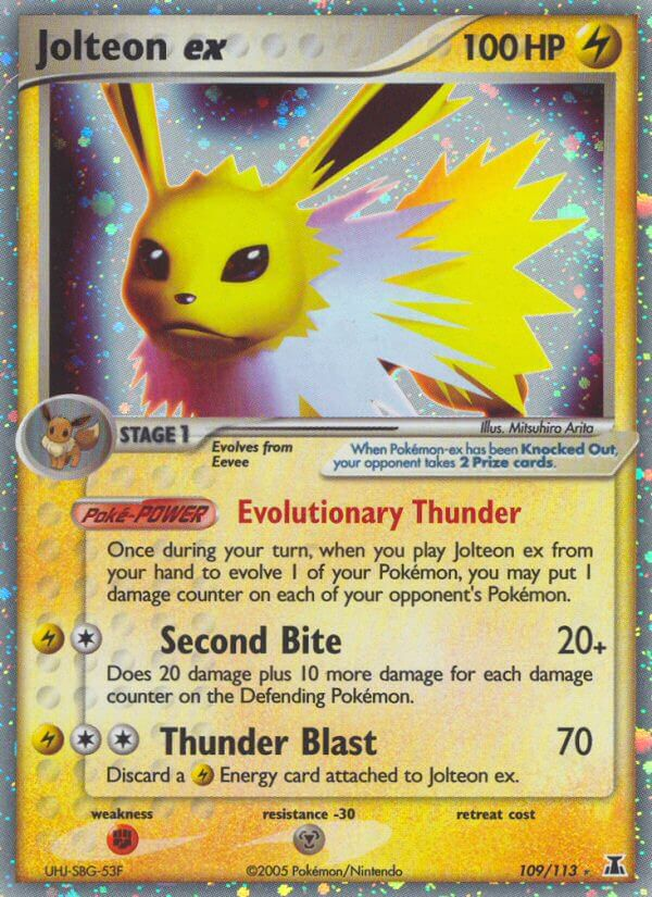 Jolteon ex Pokémon card