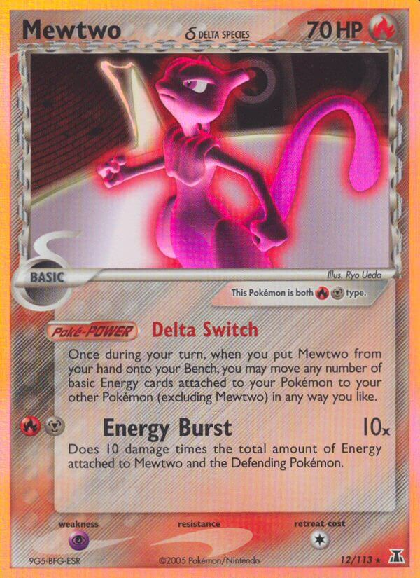 Mewtwo δ Pokémon card