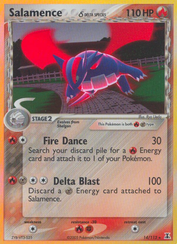 Salamence δ Pokémon card