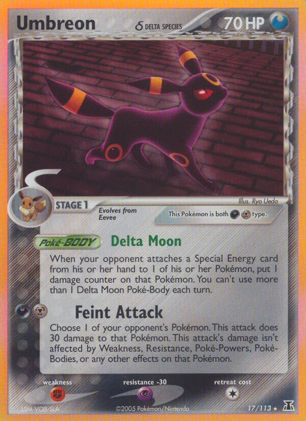 Umbreon δ Pokémon card
