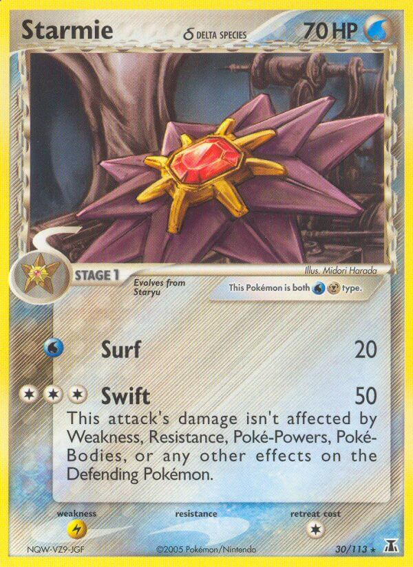 Starmie δ Pokémon card