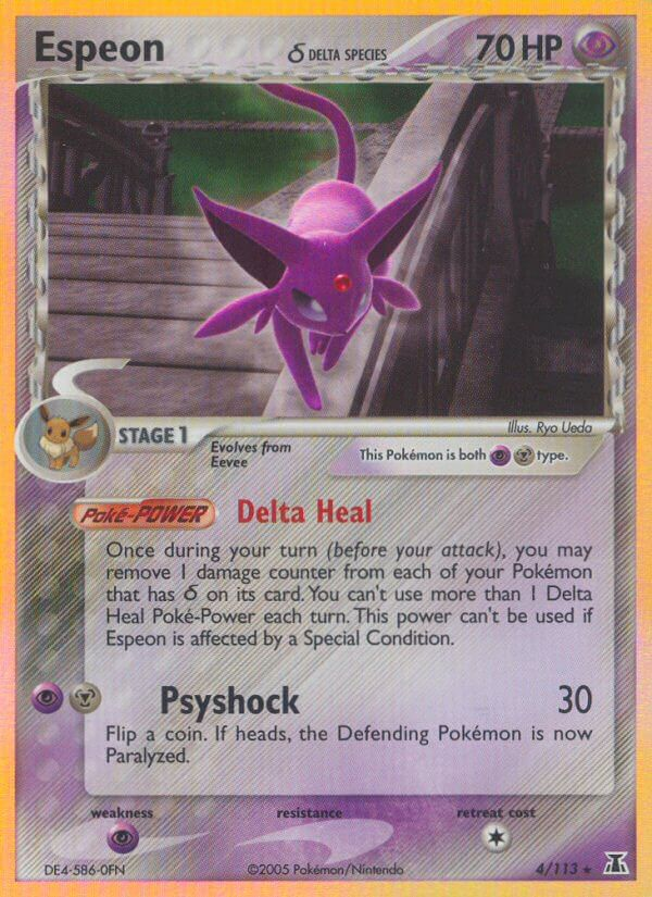 Espeon δ Pokémon card