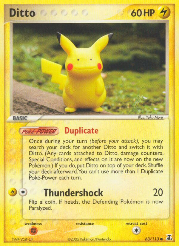 Ditto Pokémon card