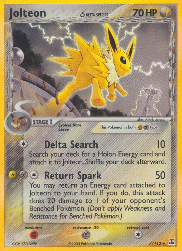 Jolteon δ Pokémon card