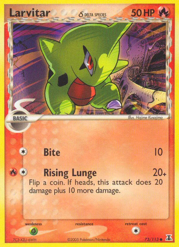 Larvitar δ Pokémon card