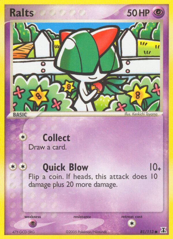 Ralts Pokémon card