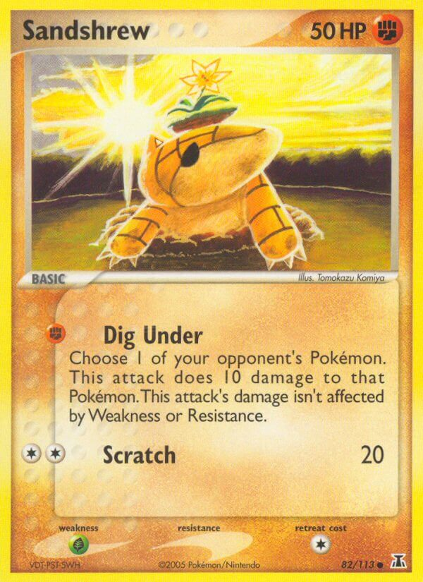 Sandshrew Pokémon card
