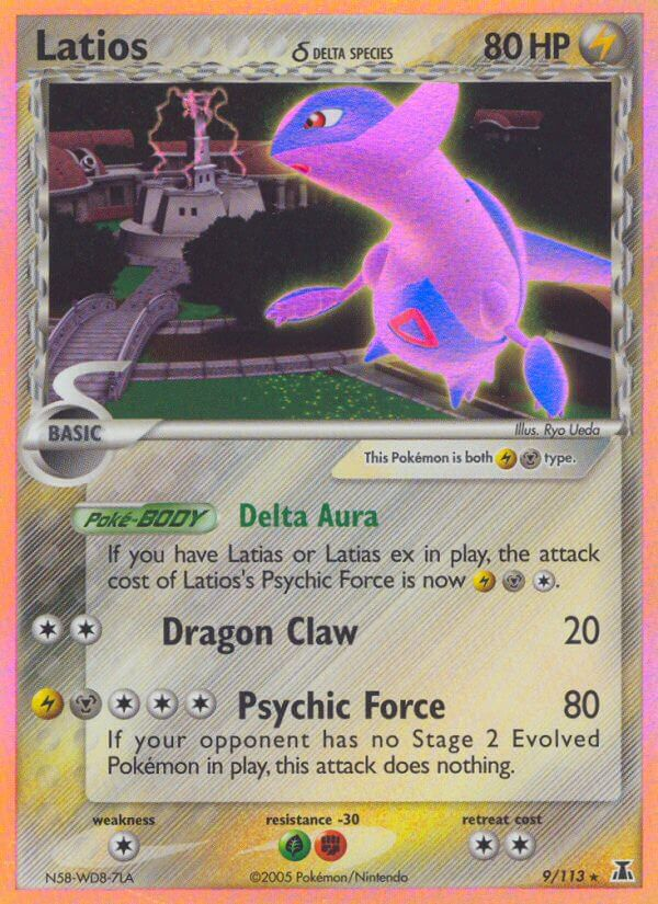 Latios δ Pokémon card