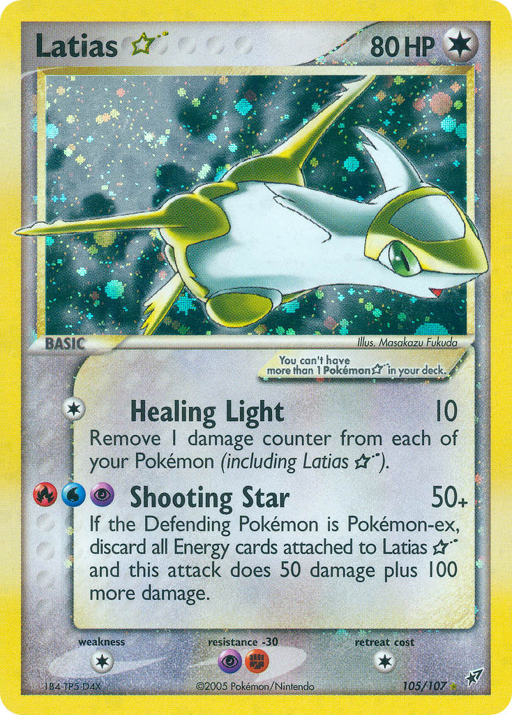 Latias Star Pokémon card