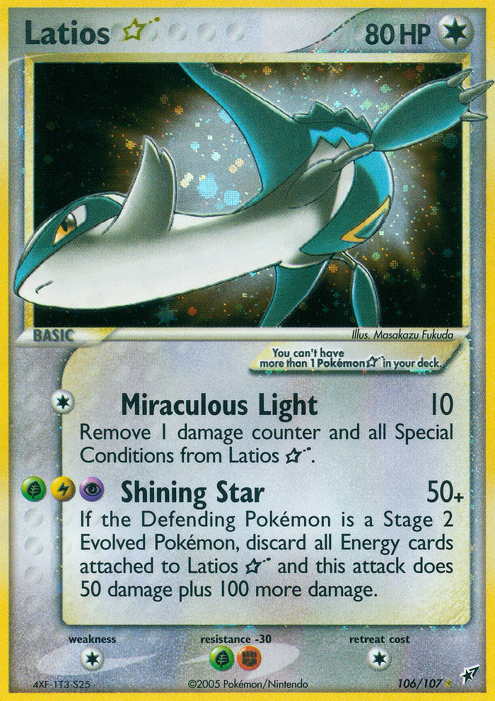 Latios Star Pokémon card