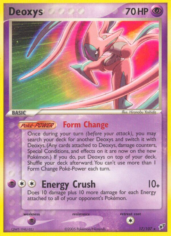 Deoxys Pokémon card