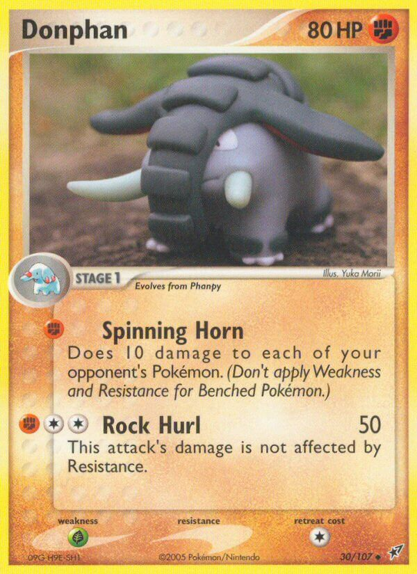 Donphan Pokémon card