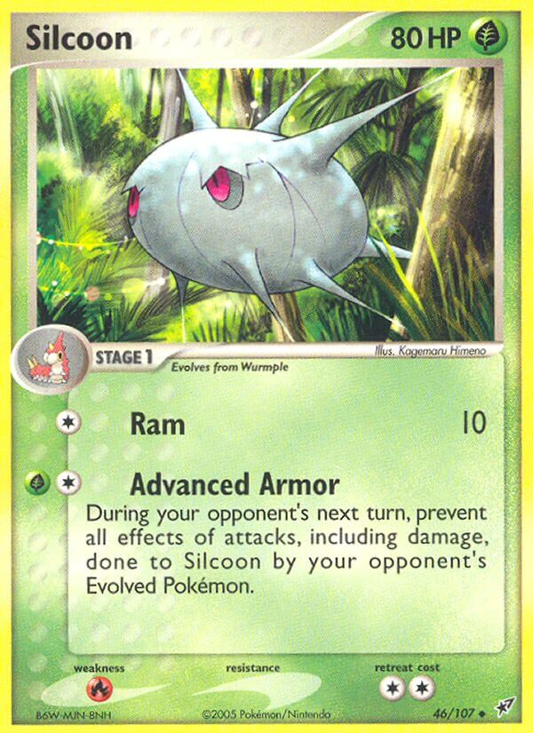 Silcoon Pokémon card