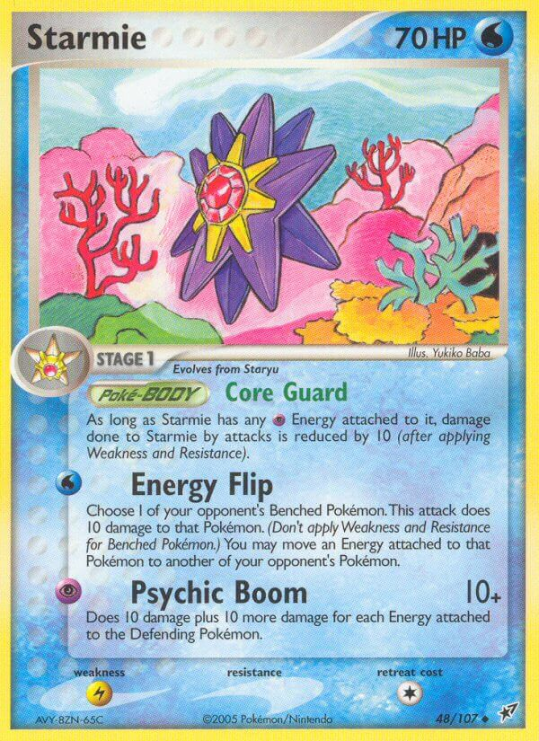 Starmie Pokémon card