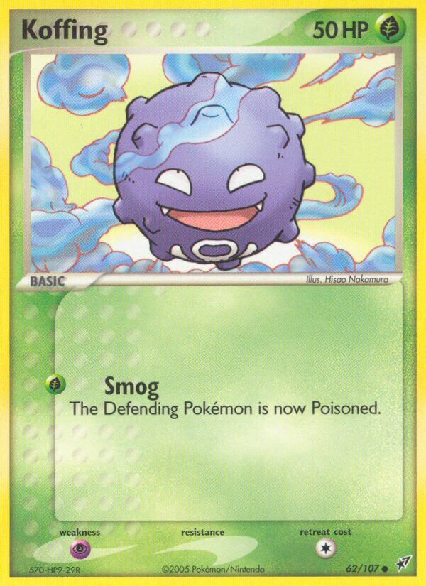 Koffing Pokémon card