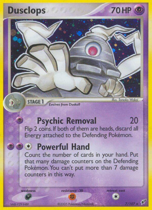 Dusclops Pokémon card