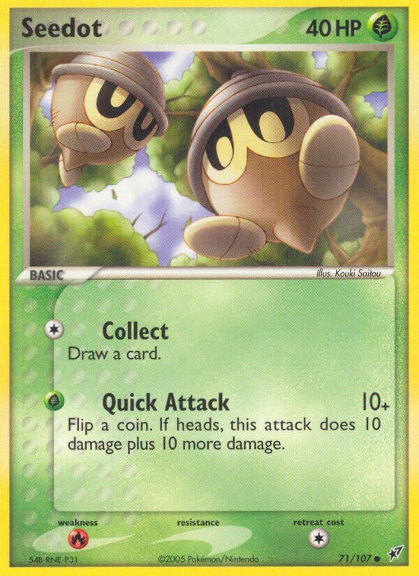 Seedot Pokémon card