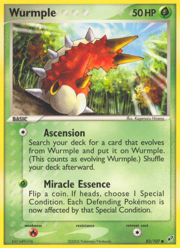 Wurmple Pokémon card