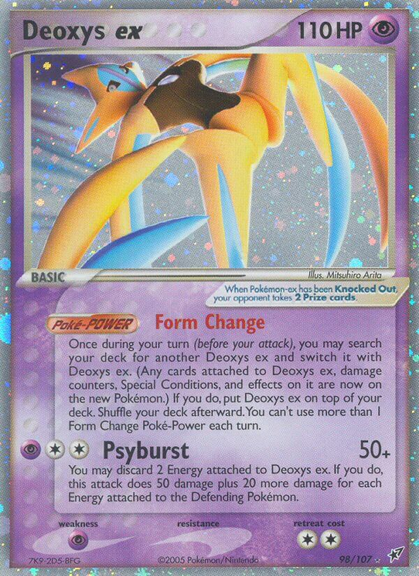 Deoxys ex Pokémon card