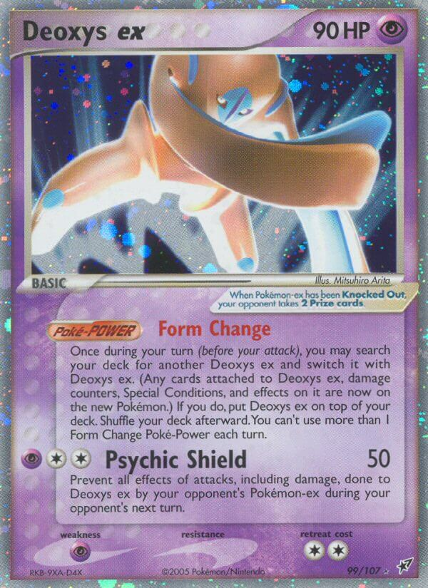 Deoxys ex Pokémon card