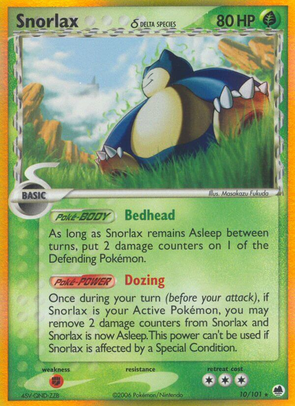 Snorlax δ Pokémon card