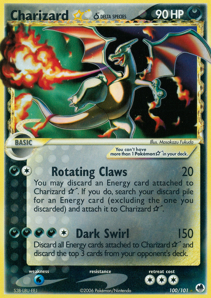 Charizard Star δ Pokémon card