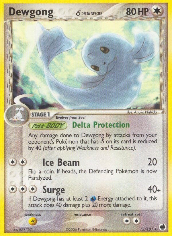 Dewgong δ Pokémon card